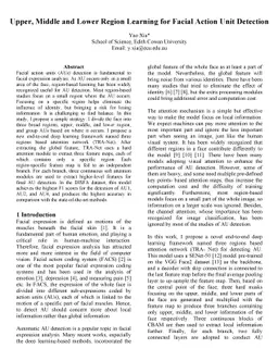 Upper, Middle and Lower Region Learning for Facial Action Unit Detection