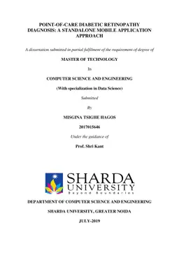 Point-of-Care Diabetic Retinopathy Diagnosis: A Standalone Mobile
  Application Approach