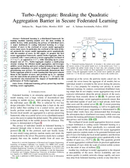Turbo-Aggregate: Breaking the Quadratic Aggregation Barrier in Secure
  Federated Learning