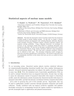 Statistical aspects of nuclear mass models