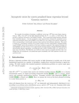 Asymptotic errors for convex penalized linear regression beyond Gaussian
  matrices