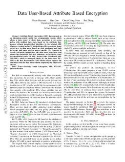 Data User-Based Attribute-Based Encryption