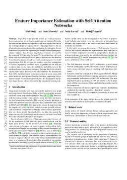 Feature Importance Estimation with Self-Attention Networks