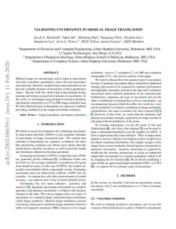 Validating uncertainty in medical image translation