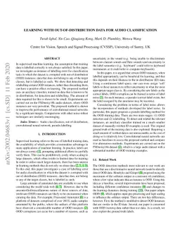 Learning with Out-of-Distribution Data for Audio Classification