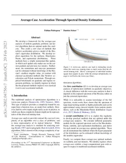 Average-case Acceleration Through Spectral Density Estimation
