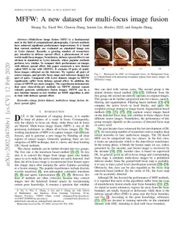 MFFW: A new dataset for multi-focus image fusion