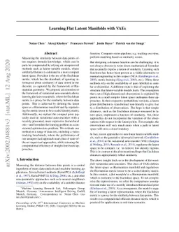 Learning Flat Latent Manifolds with VAEs