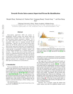 Towards Precise Intra-camera Supervised Person Re-identification