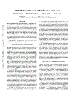 Learning Graph Influence from Social Interactions
