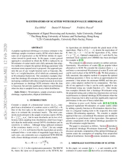 M-estimators of scatter with eigenvalue shrinkage