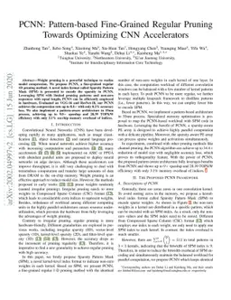 PCNN: Pattern-based Fine-Grained Regular Pruning towards Optimizing CNN
  Accelerators
