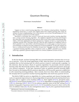 Quantum Boosting