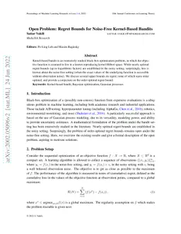 Regret Bounds for Noise-Free Kernel-Based Bandits