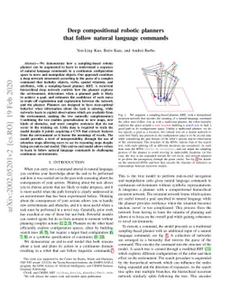 Deep compositional robotic planners that follow natural language
  commands