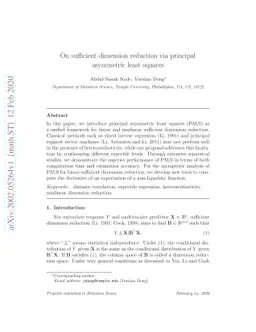 On sufficient dimension reduction via principal asymmetric least squares