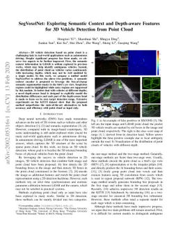 SegVoxelNet: Exploring Semantic Context and Depth-aware Features for 3D
  Vehicle Detection from Point Cloud