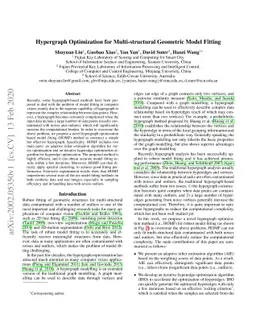 Hypergraph Optimization for Multi-structural Geometric Model Fitting