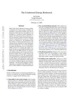 The Conditional Entropy Bottleneck