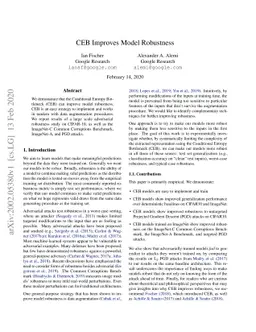 CEB Improves Model Robustness
