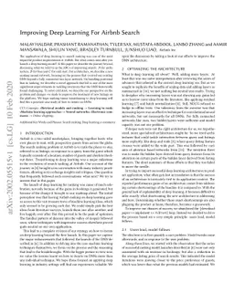 Improving Deep Learning For Airbnb Search