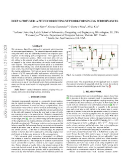Deep Autotuner: a Pitch Correcting Network for Singing Performances