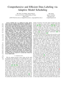 Comprehensive and Efficient Data Labeling via Adaptive Model Scheduling