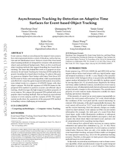 Asynchronous Tracking-by-Detection on Adaptive Time Surfaces for
  Event-based Object Tracking