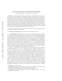 On Contamination of Symbolic Datasets