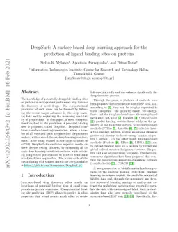 DeepSurf: A surface-based deep learning approach for the prediction of
  ligand binding sites on proteins