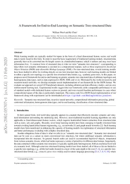 A Framework for End-to-End Learning on Semantic Tree-Structured Data