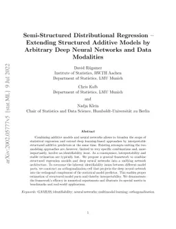 Semi-Structured Distributional Regression -- Extending Structured
  Additive Models by Arbitrary Deep Neural Networks and Data Modalities