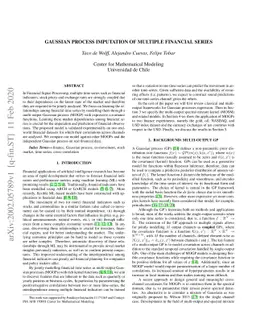 Gaussian process imputation of multiple financial series