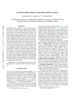 Counting dense objects in remote sensing images