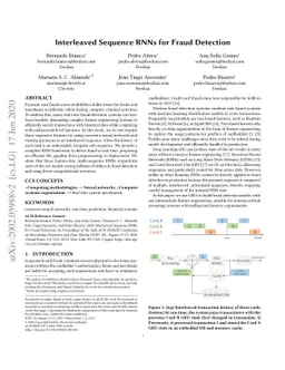 Interleaved Sequence RNNs for Fraud Detection
