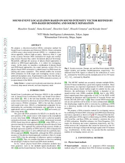 Sound Event Localization based on Sound Intensity Vector Refined By
  DNN-Based Denoising and Source Separation