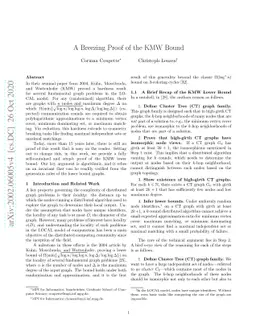 A Breezing Proof of the KMW Bound