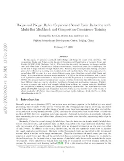 Hodge and Podge: Hybrid Supervised Sound Event Detection with Multi-Hot
  MixMatch and Composition Consistence Training