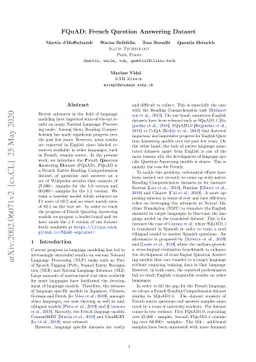 FQuAD: French Question Answering Dataset