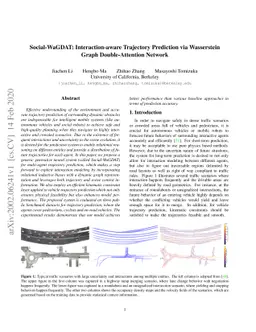 Social-WaGDAT: Interaction-aware Trajectory Prediction via Wasserstein
  Graph Double-Attention Network