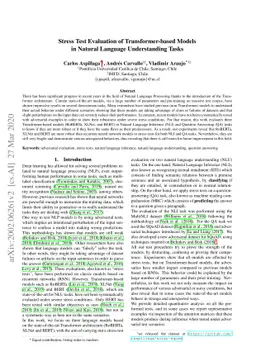 Stress Test Evaluation of Transformer-based Models in Natural Language
  Understanding Tasks