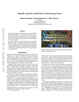 Deep RL Agent for a Real-Time Action Strategy Game