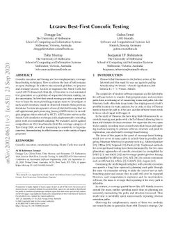 Legion: Best-First Concolic Testing