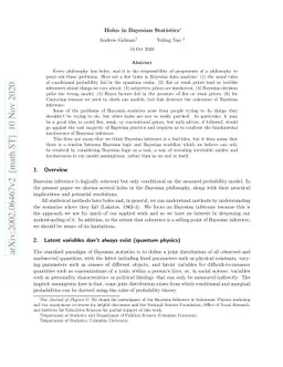 Holes in Bayesian Statistics