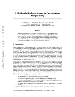 A Multimodal Dialogue System for Conversational Image Editing