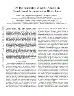 On the Feasibility of Sybil Attacks in Shard-Based Permissionless
  Blockchains