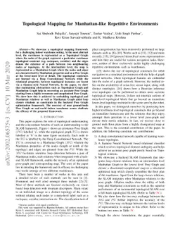 Topological Mapping for Manhattan-like Repetitive Environments