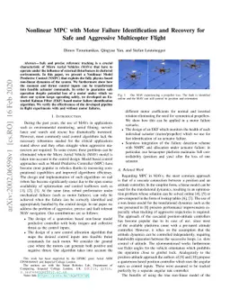 Nonlinear MPC with Motor Failure Identification and Recovery for Safe
  and Aggressive Multicopter Flight