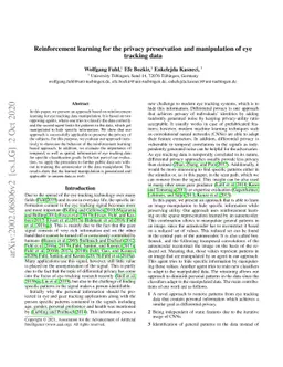 Reinforcement learning for the privacy preservation and manipulation of
  eye tracking data