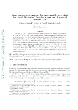 Least squares estimation for non-ergodic weighted fractional
  Ornstein-Uhlenbeck process of general parameters